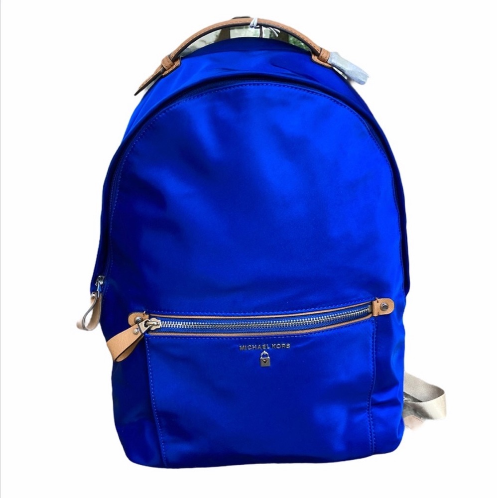 Michael Kors Blue Backpack (Gold Hardware), MK Bags (Brand New Condition)